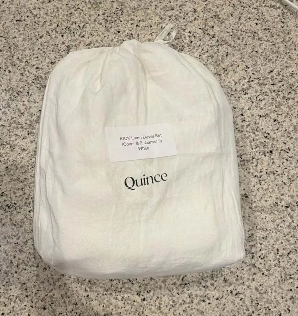 Quince linen duvet